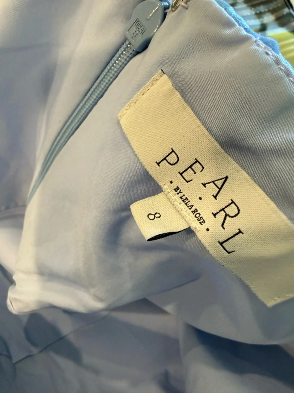 Pearl By Lela Rose Multicolor Flounce Sleeveless Blouse Size 8